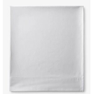 The Company Store Legends Hotel Supima Cotton Sateen Flat Sheet Twin Light Gray